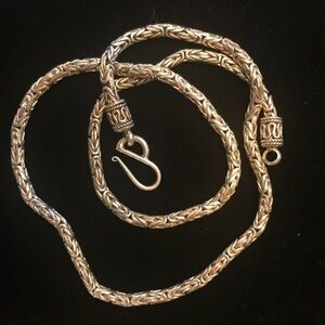 Handmade Sterling Silver Byzantine Neck Necklace